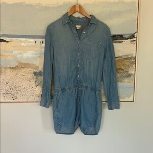 Hinge Blue Denim Romper